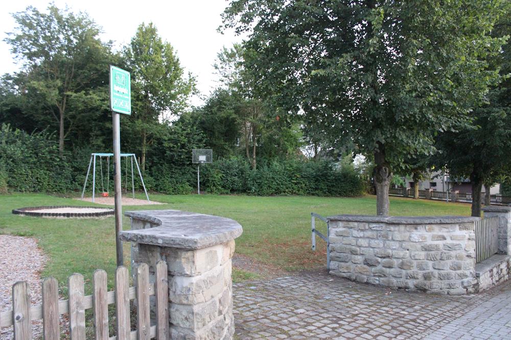 Der Dorfplatz in Voßheide. (Fotos: Marlen Grote)